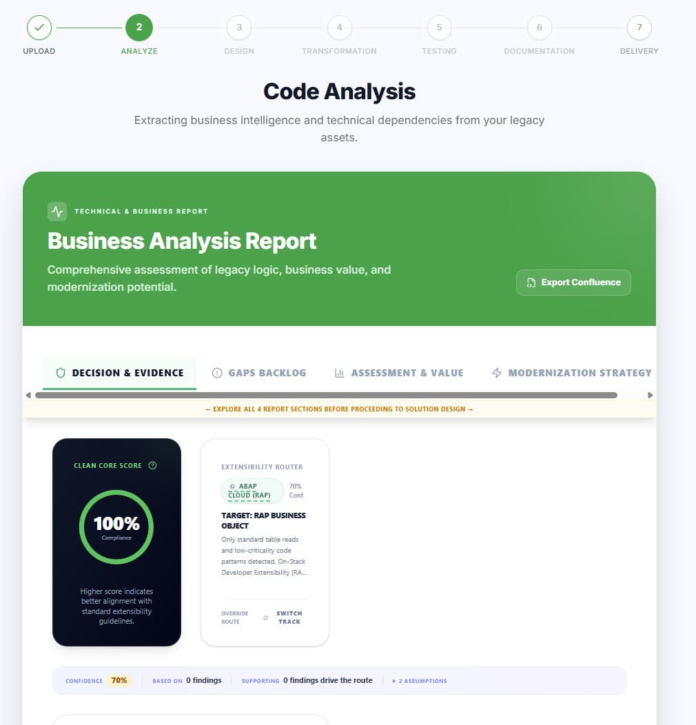 SAP Clean Core Accelerator — Free ABAP Analysis | Clean-Core.io
